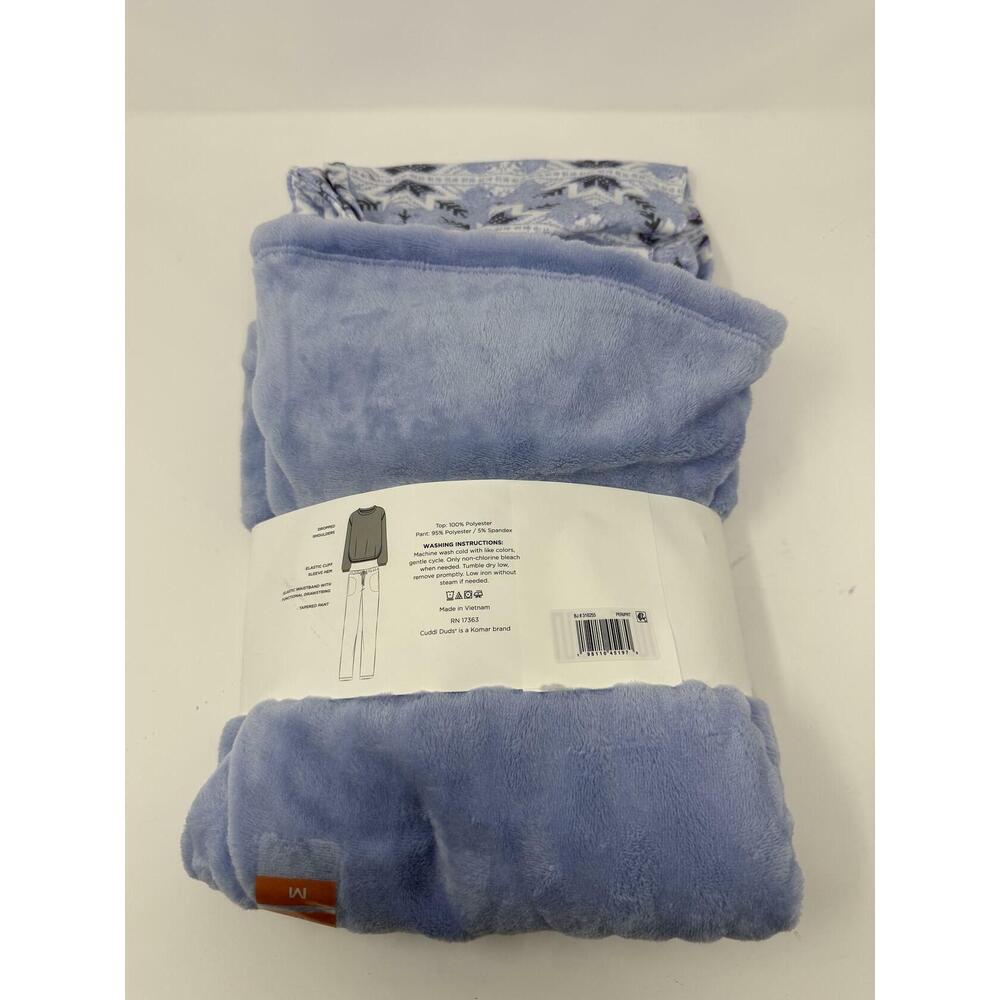 Cuddl Duds Women's Blue Winter PJ Set M - Picture 2 of 3
